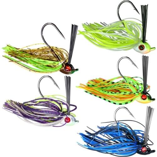 3pcs/lot Silicone Jig Head Skirt Beard Fishing Lures 12g 15g Rubber Skirt Swimbait Bass Fishing Bait Isca Artificial Lure