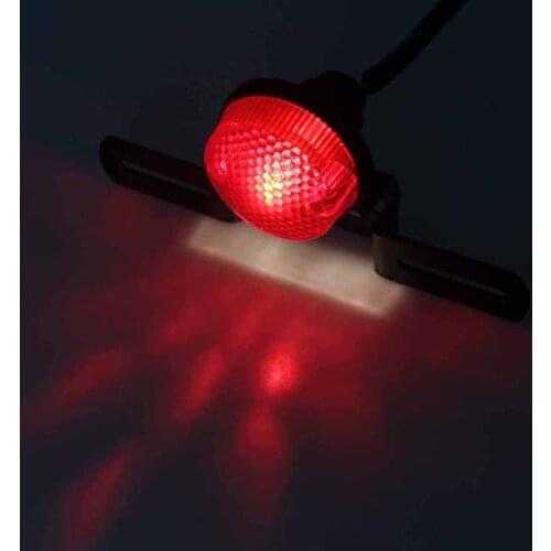 Motorcycle LED Retro Rear Tail Brake Stop Light Moto Rear Lights Taillight with License Plate Mount
