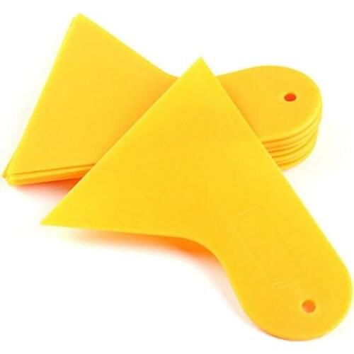 Triangle Small Scraper Cleaning Tool Car Plastic Scraper Film Sticking Tool Windshield Snow Shovel Glue Removing Scraper