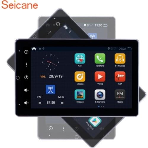 Seicane Universal Android 10.0 RAM 2GB ROM 32GB 10.1" Car GPS Multimedia Player HD 180°Rotatable Screen support Carplay DVR