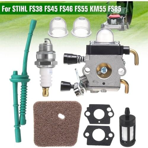 9PCs/Set Universal Carburetor Carb Air Fuel kit Carburetor Racing Carb for STIHL FS38 FS45 FS46 FS55 KM55 FS85