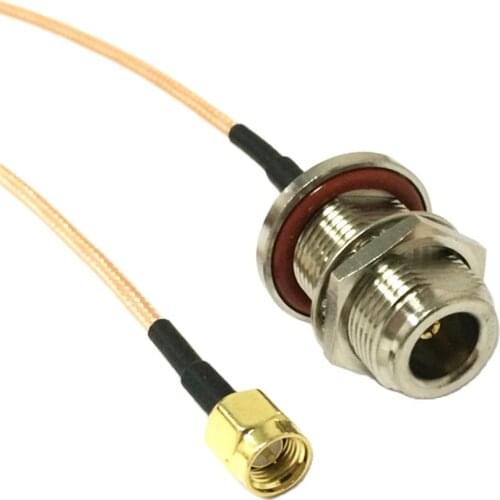 1PC New SMA Male plug To N Female Jack nut RG316 Pigtail Cable 15CM 6"/30CM/50CM/100CM Adapter for wireless router