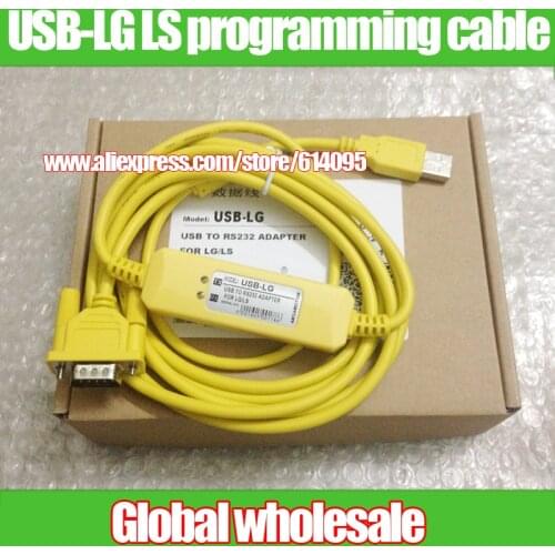 1pcs PLC USB-LG LS programming cable for LG / data download cable K120S K7M PLC dedicated support WIN7