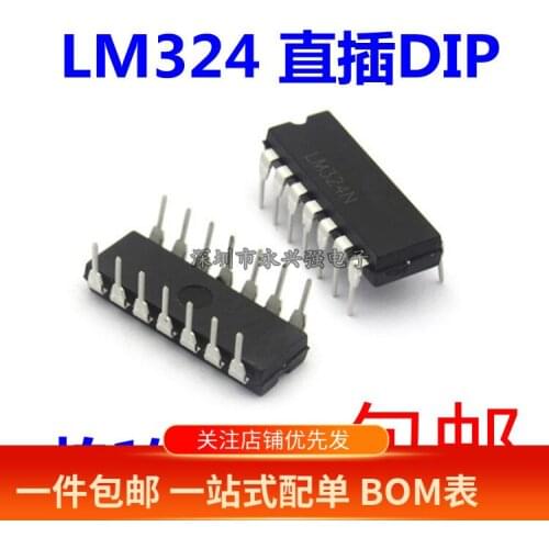 100% New&original LM324 LM324N DIP14 / IC In Stock