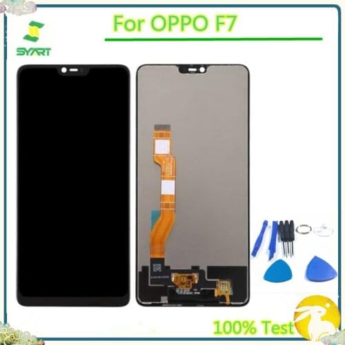 100% Tested IPS LCD Display For Oppo F7 LCD Display Touch Screen Digitizer Assembly Replacement Part For OPPO F7 LCDs