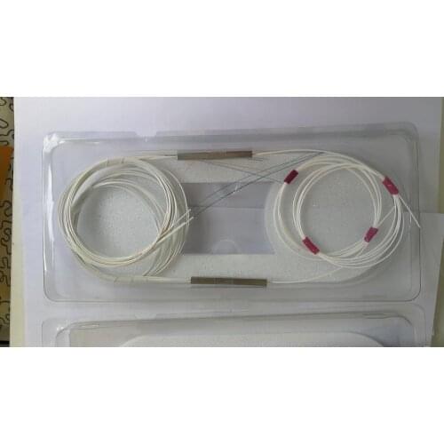 2pcs/lot1x4 fiber optic PLC splitter without connector cable1x4 0.9mmMini Blockless 4 Ports PLC Splitter