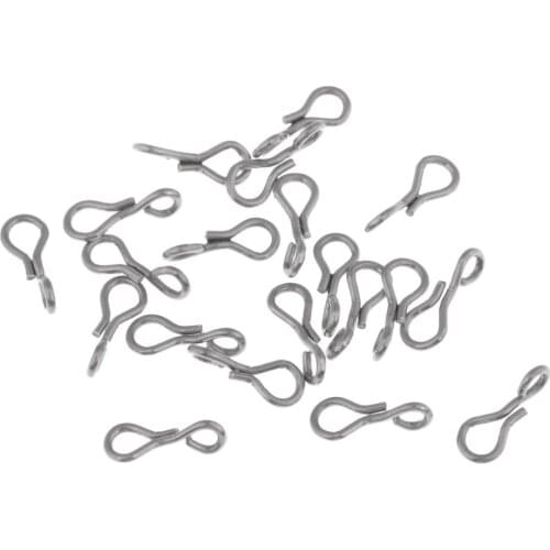 20 Pieces Fly Tying Material Fish Skull Articulated Shanks Fish Spine Durable to Use