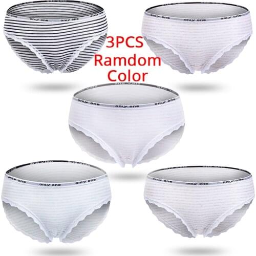 3 PCS Panties Women Panties Female Cotton Briefs Healthy Underwear Women Soft Panties Comfrot Pants Ladies Underwear Lingerie