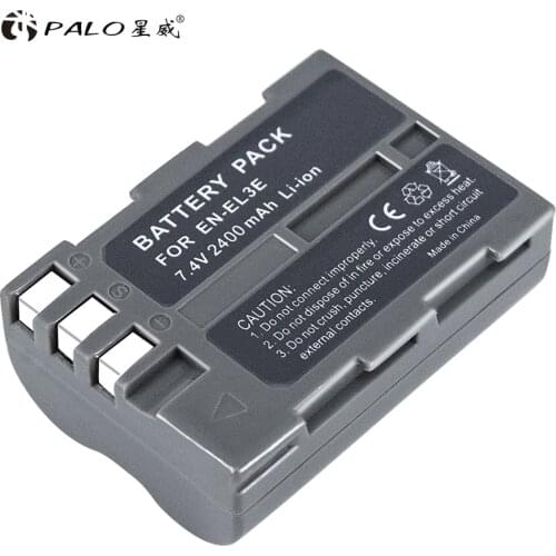 PALO Battery for Nikon EN-EL3e EN EL3e ENEL3e Battery For Nikon D300S D300 D100 D200 D700 D70D70S D80 D90 D50 D70 D-100 D-300