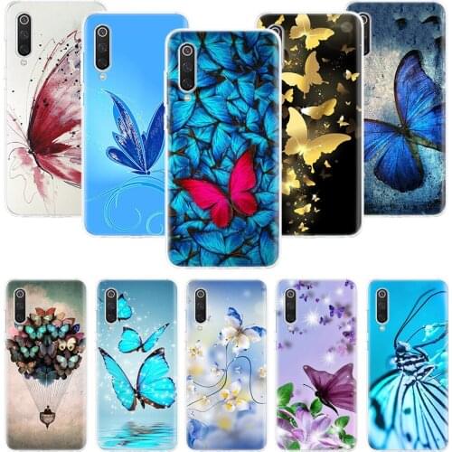 Butterfly Stand Phone Case For Xiaomi Mi Note 10 11 9 8 10T 9T CC9 A1 A2 A3 5X 6X Pocophone F1 X3 F2 Pro Lite Coque Cover