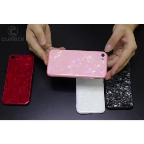 Luxury Silicone Tpu Back Cover For iPhone 7 Case wholesale,Ultra Thin Shell Tempered Glass Case For iPhone 8 Plus X 6 skin