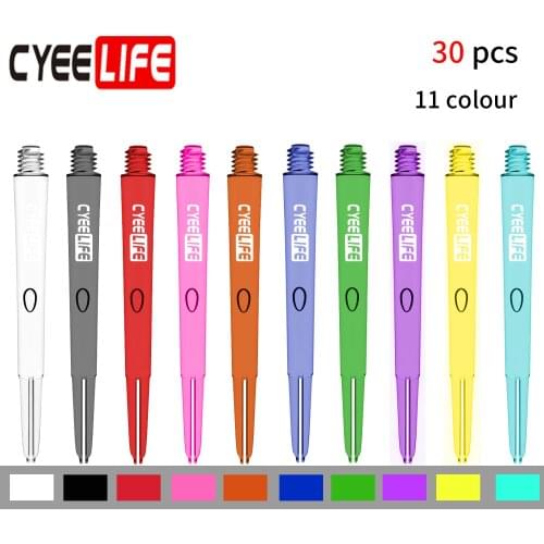 CyeeLife 30pcs/Lot 48mm Dart Shafts Standard 2BA 4.5mm Screw Thread Plastic Darts Rod Stems Dart Accessories