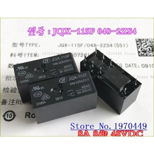 JQX-115F 048-2ZS4 8 8A HF115F 48V