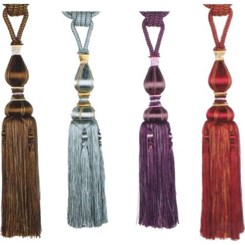 New Multi Color Optional Decorative Curtain Tassels High Quality Accessories For Curtains Tassel Hanging Ball Rope Beads Decor