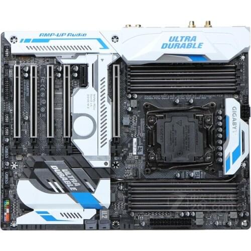 Original motherboard for Gigabyte X99-Designare EX DDR4 LGA 2011-V3 USB2.0 USB3.0 USB3.1 128GB M.2 U.2 X99 desktop motherboard