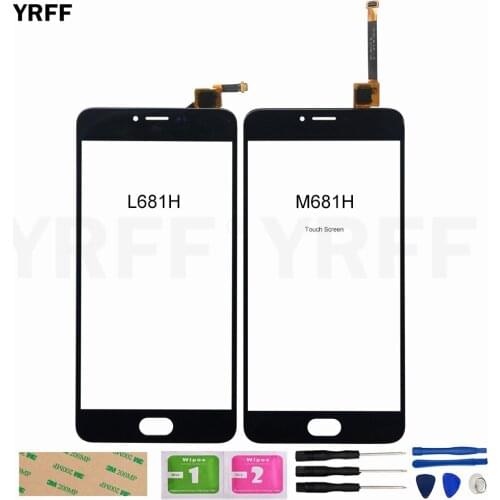 Front Glass Sensor Panel For Meizu M3 Note M681H L681H Touch Screen Glass Digitizer Panel Replacement