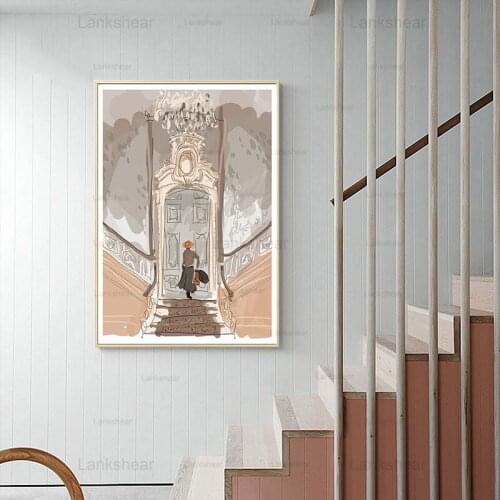 Watercolour Poster Home Decor The Sound of Music Canvas Painting Print Movie Characters Wall Art Picture Living Room Decoration