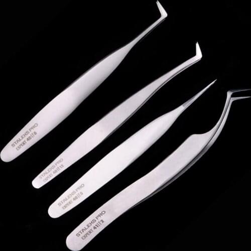 Professional Eyelash Tweezer High Precision For Volumn Eyelashes Extension Excellent Closure Lashes Tweezers Makeup Tools