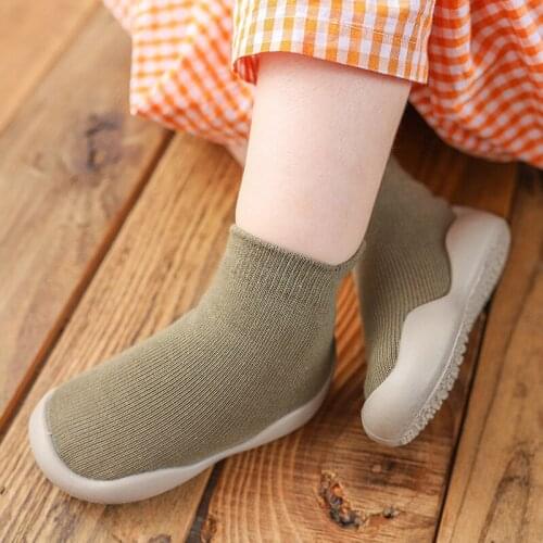 Autumn Baby Toddler Fuit Floor Foot Embroidered Anti-Dropping Heel girl boy Socks Shoes 5Colors 5Sizes Keding
