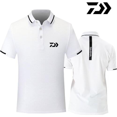 Fishing POLO Shirt Summer DAWA Fishing Clothing Jersey Quick Dry Fishing Jersey Short Sleeve Sunscreen Anti-UV Fishing T-Shirt