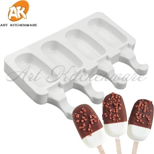 Silicone Ice Cream Molds 8 Cell Ice Cube Tray Food Safe Popsicle Maker DIY Homemade Freezer Ice Lolly Mould Home Ice Cream tools