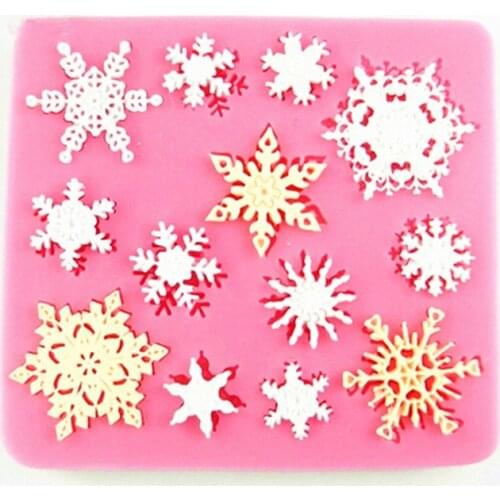 Snowflake Lace 3D Shape Silicone Mold Fondant Resin Sugarcraft Mold For Pastry Cup Cake Decorating Kitchen Tool
