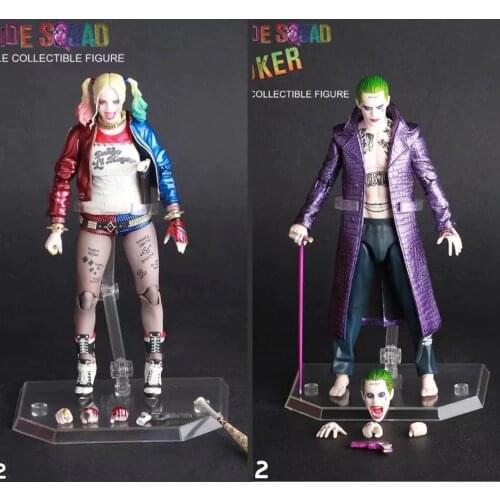 Crazy Toys 1:12 Suicide Squad Harley Quinn & Joker Articulated Action Figure Collectible Toy 7inch 18cm