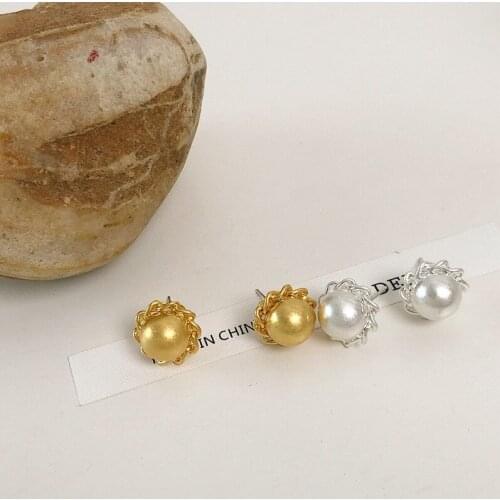 TIMEONLY Sweet Red Color Cloth Lattice Butterfly Star Hairy Stud Earring Japan Fashion Festival Gifts Earring for Women Girls