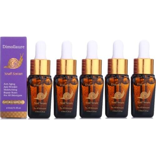 Dimollaure Snail Serum Moisturizing Acne Treatment Skin Care Whitening Repair Anti-Aging face cream Hyaluronic Acid serum
