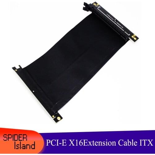 Graphics Card Extension Cable PCI-E x16 Compatible ITX A4 Chassis PCIE 16X Full Speed Stable