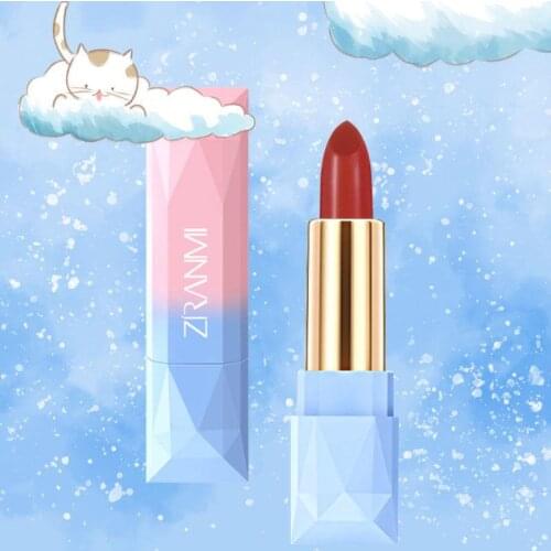 Waterproof Lip Gloss Cute RED Tube Mouth Red Brick Red Aunt Lipstick Is Not Easy Sweet Velvet Matte Moisturizing Lip Gloss KH5