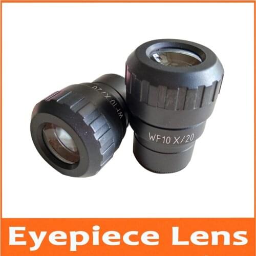 WF10X 20mm Adjustable Zoom Wide Angle Optical Eyepiece Lens Stereo Microscope Mounting Size 30mm with Micrometer Reading Scale
