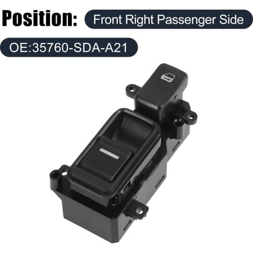 X Autohaux 35760-SDA-A21 Car Power Window Switch for Honda Odyssey 2005 2006 2007 2008