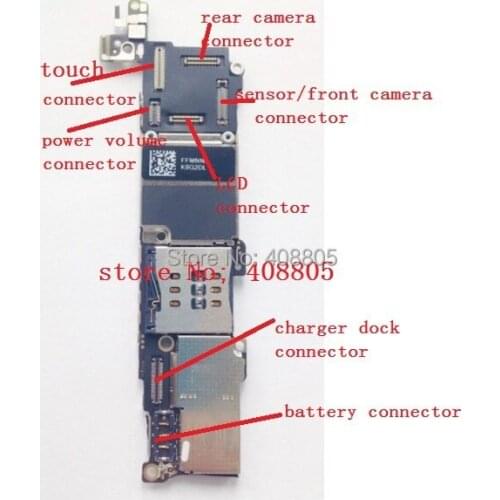 10sets/lot Full set FPC connectors 7pcs for iphone 5C LCD touch power camera dock power battery fpc connector on motherboard