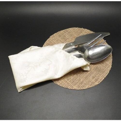 10pcs Burlap Placemat Jute Tablemats Rustic Burlap Round Tea Cup Coaster Pads Heat Resistant Small Kitchen Dining Table Mat