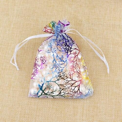 100pcs 2018 NEW Organza Bags Jewelry Bags Pouches Bags Christmas Gift Bags Candy Jewelry Packaging Organza Pouches