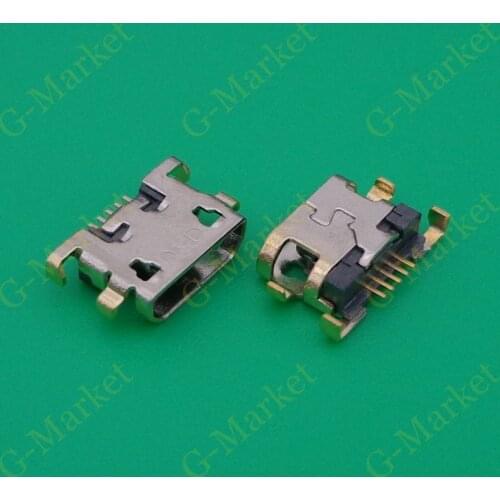 100pcs New Mini Micro USB female Jack connector for lenovo A590 A670T A706 A798T charger connector dock port plug