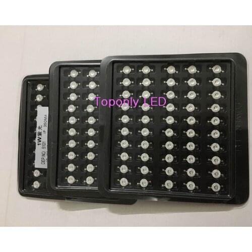 365nm ultraviolet led lighting beads 1w high intensity inspection&disinfection uv diodes lamp DC3.0-3.4v 150pcs DHL freeshipping