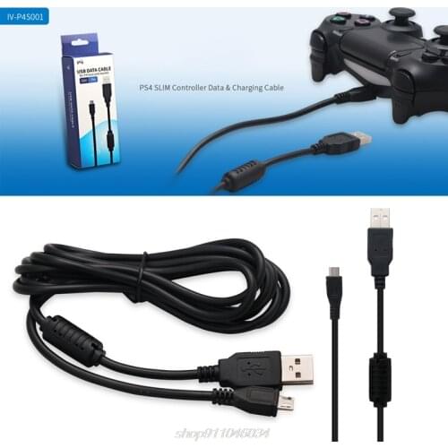2 In 1 Micro Charging USB Data Cable Charger ps4 Slim Game Controller N30 20 Dropshipping