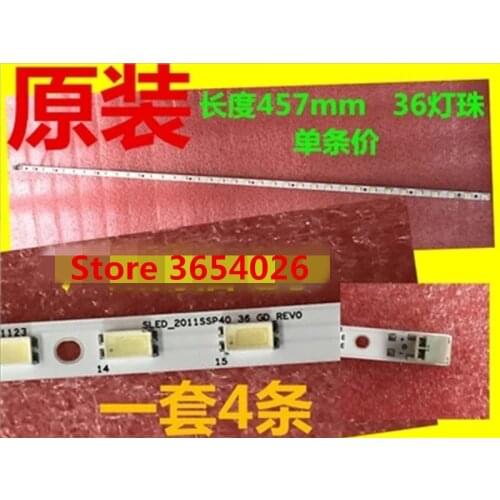 4Piece/lot LED strip GT0330-4 E329419 SLED-2011SSP40 36 REV0 36 LEDs 457MM for for LCD-40LX330A