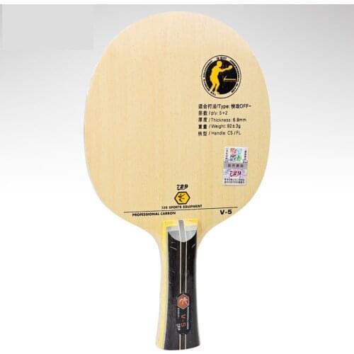 729 Friendship V-5 (V5, 5 5) Professional 5+2 Professional Carbon OFF Table Tennis Blade for PingPong Racket