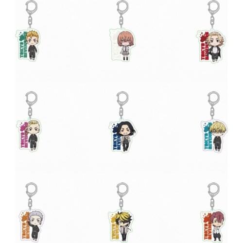 Anime Tokyo Revengers Takemitchy Hanagaki Takemichi Mikey Matsuno Chifuyu Cosplay Acrylic Keychain Cartoon Bags Pendant Toy Gift