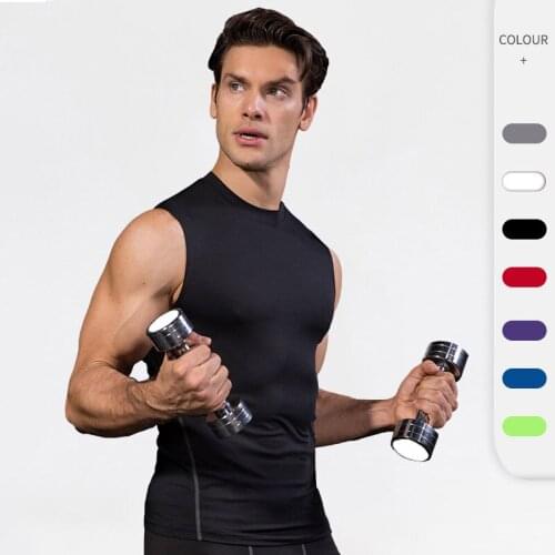 Quick Dry Workout Running Shirt Fitness Tops Breathable Gym T-shirts Clothing Male Sport Training Shirts Men