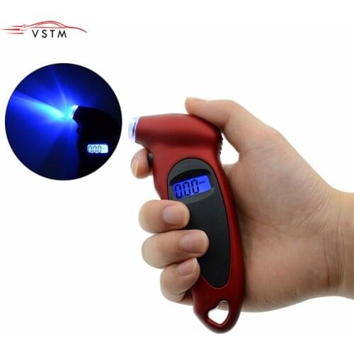 Digital Tire Pressure Gauge Meter Bicycle Bike Car Tire Diagnostic Tool 0-150 PSI Backlight LCD Air Pressure Gauge Tester