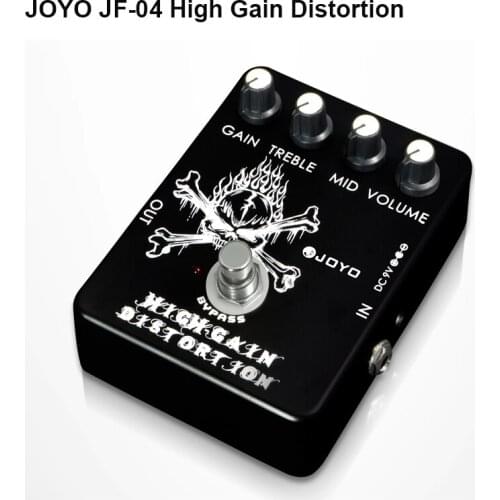 JOYO JF-04 High Gain Distortion guitar effect pedal distortion stompbox adjustable from Crunch to Metal distortion true bypass