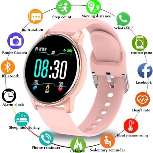 LIGE 2020 New Smart Watch Women Heart Rate Blood Pressure Multifunction Ladies Smartwatch Men Fitness Tracker For Android IOS