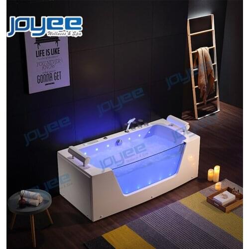 JOYEE Jacuzzi Bathtub Manufacturers One Person Wholesale Acylic Whirlpool Sexy Massage Hydro Spa Hot Tub for Color Led Lights
