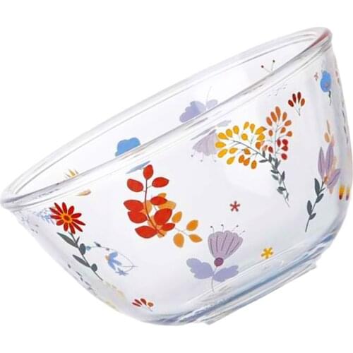 1pc Dish Bowl Soup Tray Microwave Oven Baking Bowl Transparent Housewarming Gift