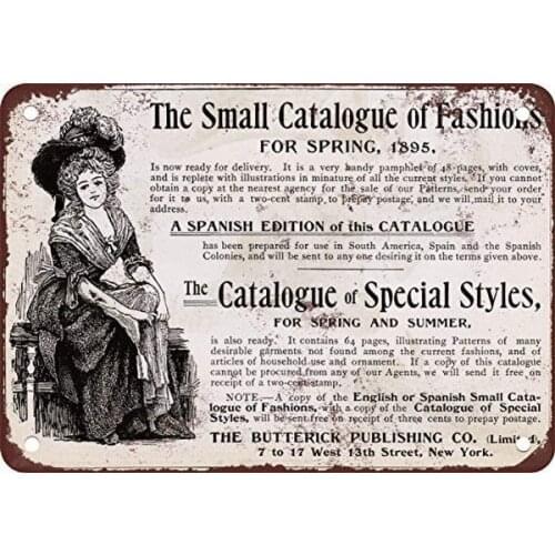 Fashion Catalogue Retro tin sign nostalgic ornament metal poster garage art deco bar cafe shop