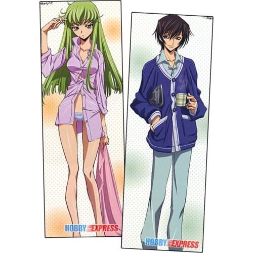Hobby Express Anime Dakimakura Japanese Otaku Waifu Hugging Body Pillow Cover LeLouch and CC Code Geass YCDS400